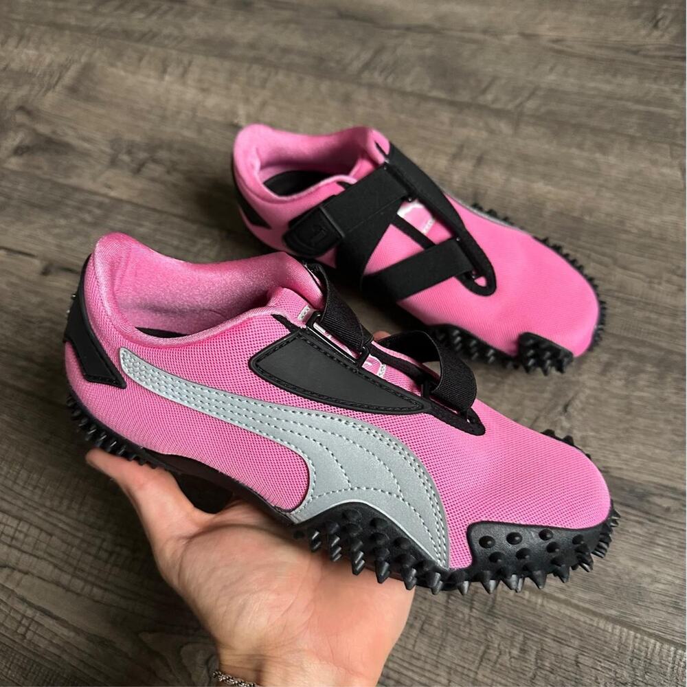 Black Pink Spike Weird Slim Sporty Puma Speedcat Low Shoe